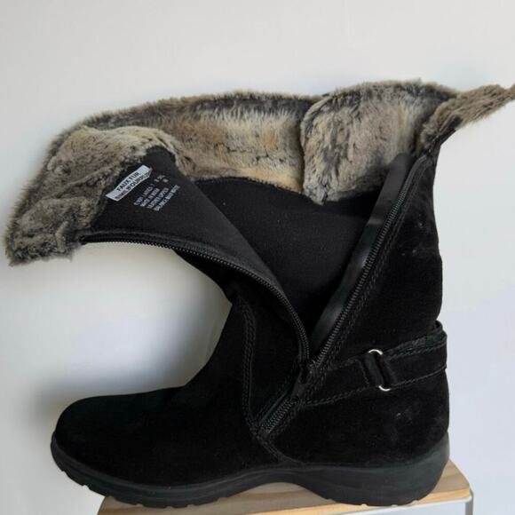 Clark’s Sheba Ayer Fur Cuff Suede Boots Womens Size 7 - Picture 6 of 12